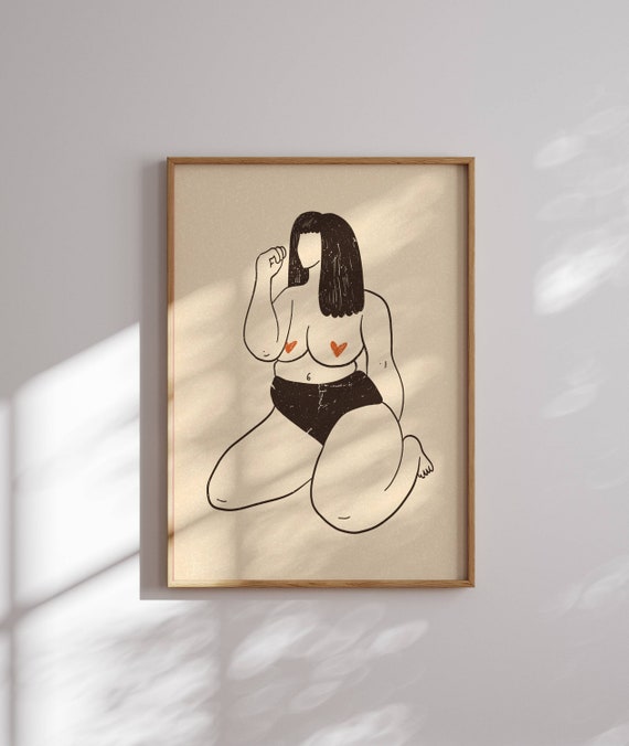 Feminine Wall Art, Custom Quote Art Print, Personalized Decor, Self Love Art, Custom Text, Body Positive Art, Custom Poster, Feminist Art