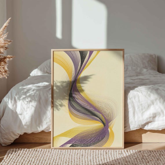Nonbinary Pride Wall Art: Subtle LGBTQ+ Decor, Modern Queer Art Print