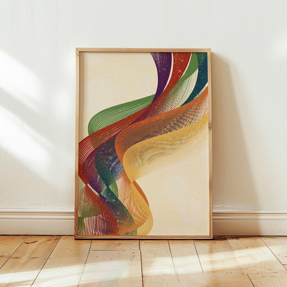 Rainbow Pride Art Print: Subtle LGBTQ+ Poster, Minimalist Queer Wall Decor