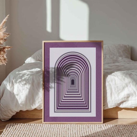 Asexual Pride Wall Art: Subtle LGBTQ+ Decor, Queer Art Print, Abstract Geometric Poster