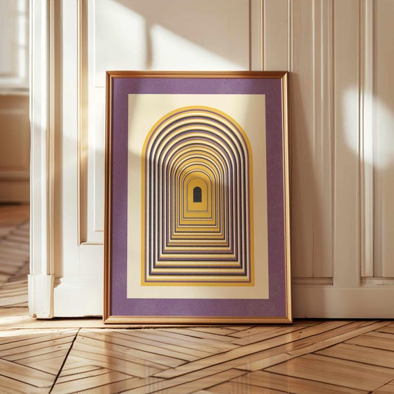 Subtle Nonbinary Pride Wall Art – Abstract LGBTQ+ Print in Enby Flag Colors, Minimalist Queer Decor, Unique Gift for Nonbinary People