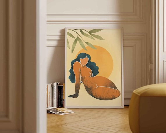 Black Woman Wall Art: Empowerment Art Print, Contemporary Decor