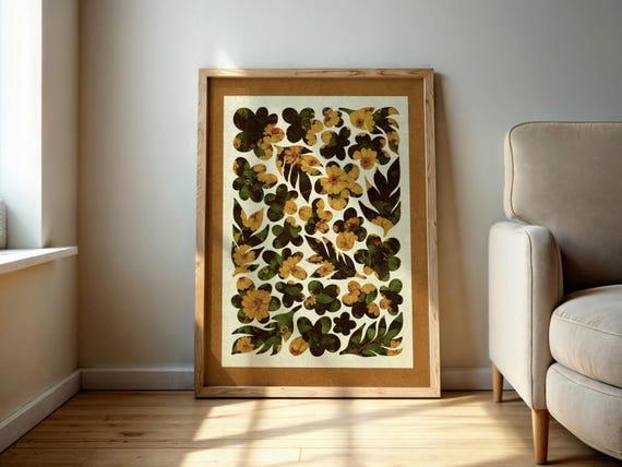 Aesthetic Retro Floral Print, Mid Century Wall Art, Matisse Print, Retro Flower Wall Art, Botanical Print, Mcm Art, Retro Poster, 70s Decor
