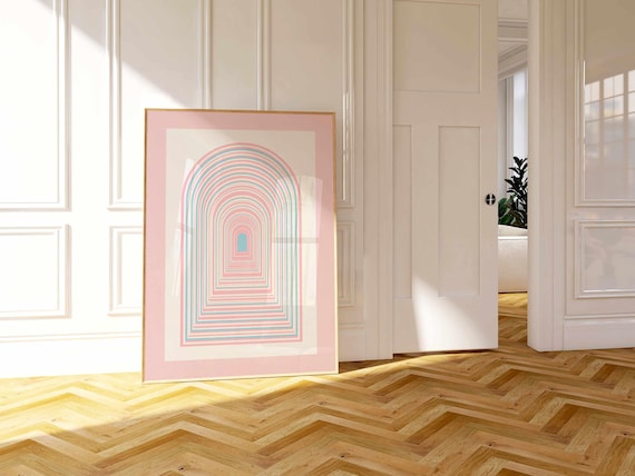 Trans Pride Art Print: Abstract LGBTQ Wall Art, Subtle Queer Home Decor