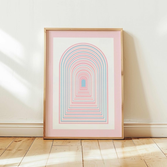 Trans Pride Art Print: Abstract LGBTQ Wall Art, Subtle Queer Home Decor