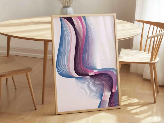 Genderfluid Pride Art Print: Subtle LGBTQ+ Wall Art, Minimalist Queer Decor