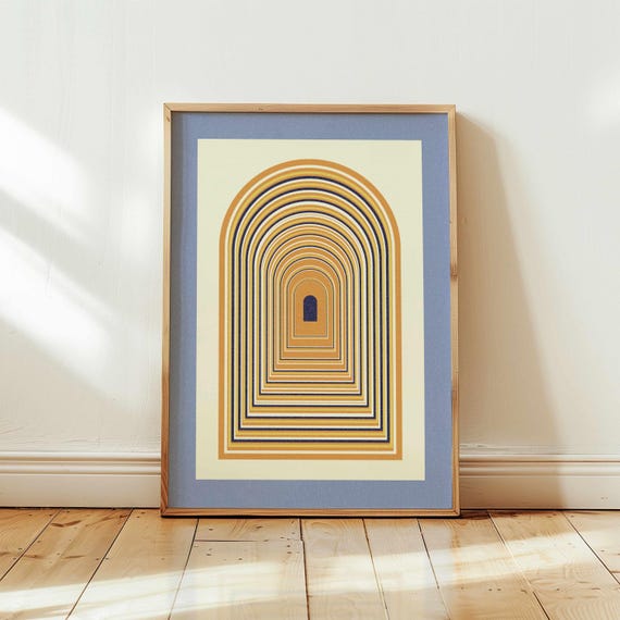 Aroace Pride Flag Art Print: Subtle LGBTQ+ Home Decor, Abstract Queer Wall Art