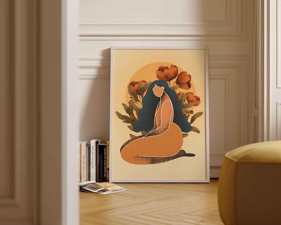 Black Woman Wall Art: Empowerment Art Print, Contemporary Decor