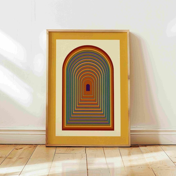 Rainbow Flag Art Print: Abstract LGBTQ+ Poster, Modern Pride Wall Art, Queer Home Decor