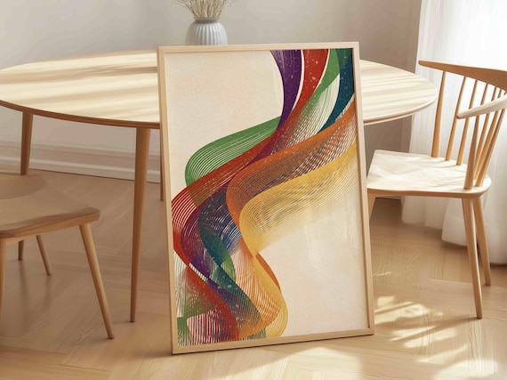 Rainbow Pride Art Print: Subtle LGBTQ+ Poster, Minimalist Queer Wall Decor