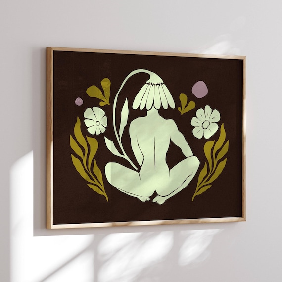 Aesthetic Retro Art Print, Matisse Poster, Mid Century Wall Art, Modern Art Poster, 70s Inspired, Feminist Poster, Groovy Art Print, Mcm Art