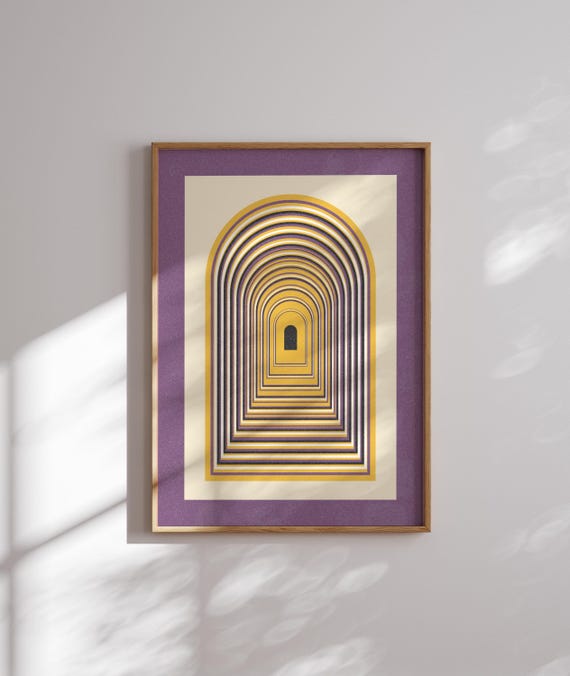 Subtle Nonbinary Pride Wall Art – Abstract LGBTQ+ Print in Enby Flag Colors, Minimalist Queer Decor, Unique Gift for Nonbinary People