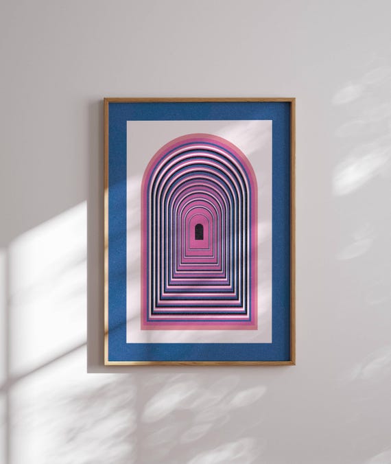 Subtle Genderfluid Pride Wall Art – Abstract LGBTQ+ Print in Genderfluid Flag Colors, Minimalist Queer Decor, Gift for Genderfluid People