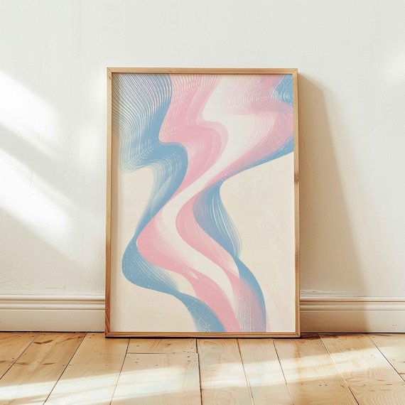 Trans Pride Wall Art: Subtle LGBTQ+ Decor, Queer Art Print