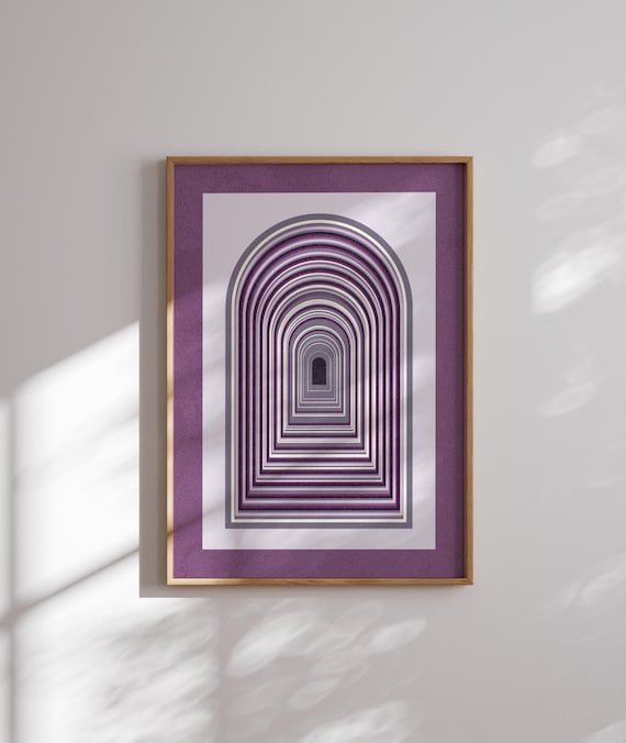 Subtle Ace Pride Wall Art – Abstract LGBTQ+ Print in Asexual Flag Colors, Minimalist Queer Decor, Gift for Asexual or Ace-Spectrum People