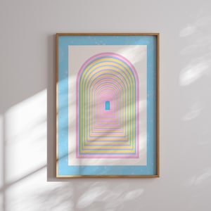 Pansexual Pride Kunstdruck: Abstraktes, feministisches Raumdekor, subtile Queer-Wandkunst