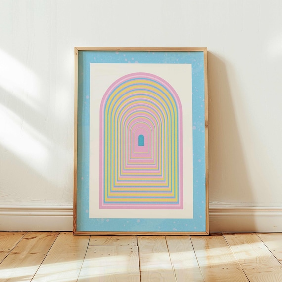 Pan Pride Art Print: Subtle LGBTQ+ Wall Art, Modern Queer Home Decor