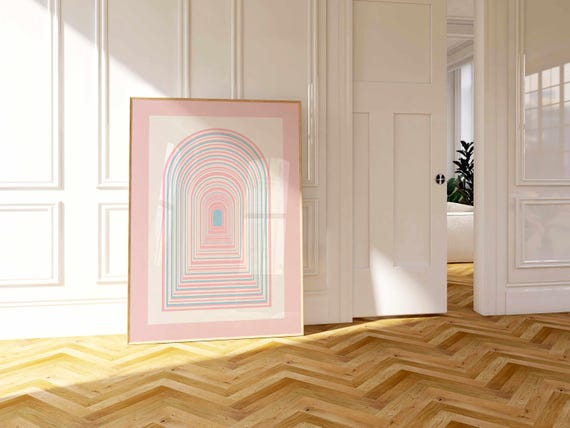 Trans Pride Art Print: Abstract LGBTQ Wall Art, Subtle Queer Home Decor