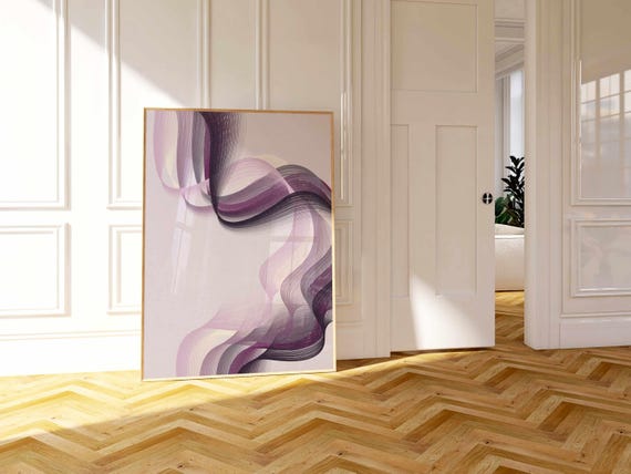 Ace Pride Abstract Art Print: Subtle Asexual Flag Colors, Minimalist LGBTQ+ Wall Decor