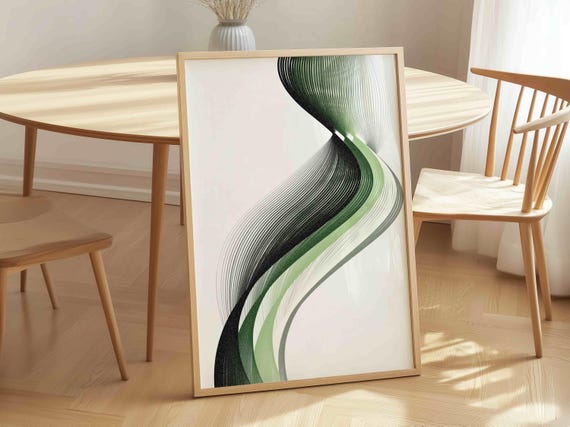 Aromantic Pride Flag Art Print: Subtle LGBTQ+ Wall Art, Modern Queer Decor