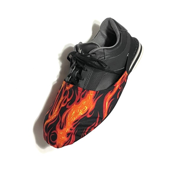 Custom Bowling Shoe Slider - Flames