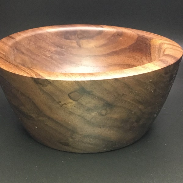 Walnut Wood Bowl - Handmade and Food Safe (2023-0002)