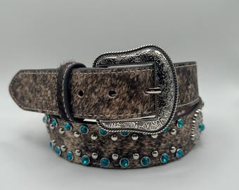 Western Leopard and Turquoise Belt. Fits Small/medium - 43  display picture 3