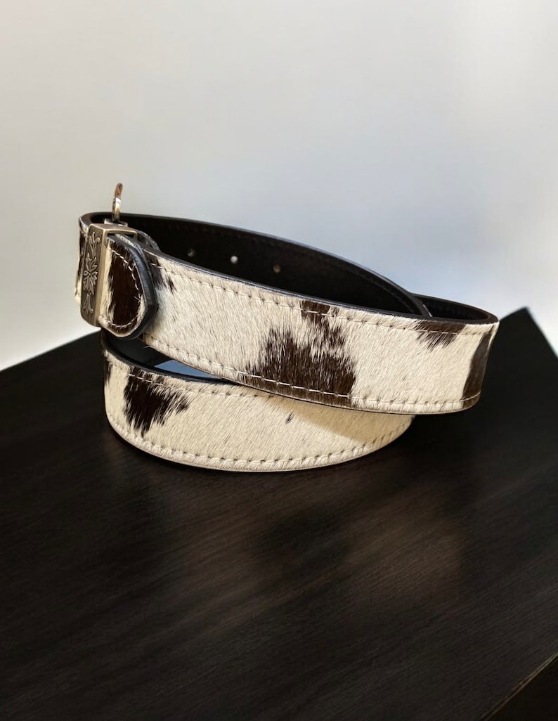 Cowhide Leather Belt Etsy UK