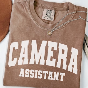 Camera Assistant Comfort Colors® Shirt Gift, Camera Assistant T-Shirt, Film Camera Assistant Tee, Film Production Apparel