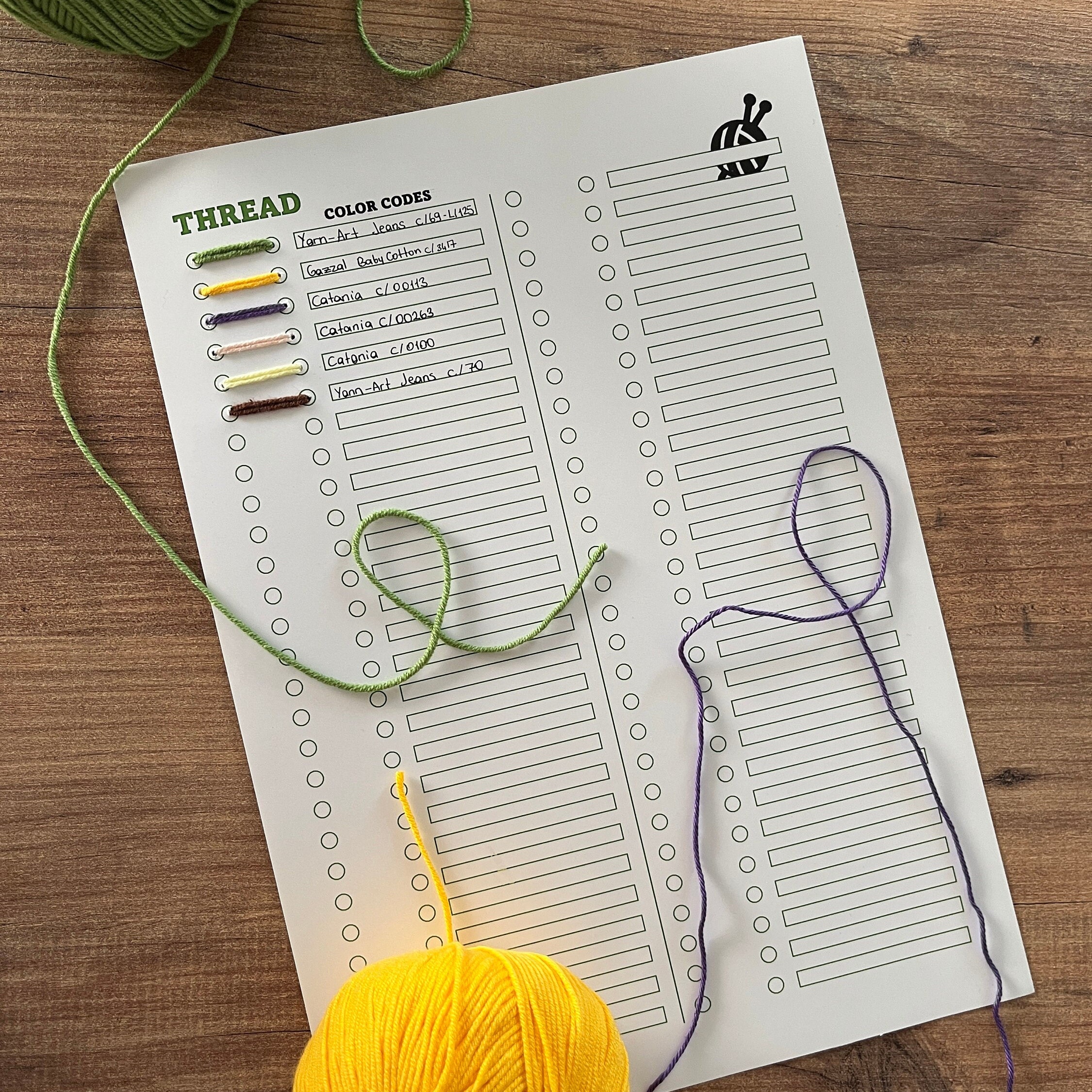 Thread Color Codes Etsy