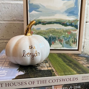 Gold personalized standard pumpkin