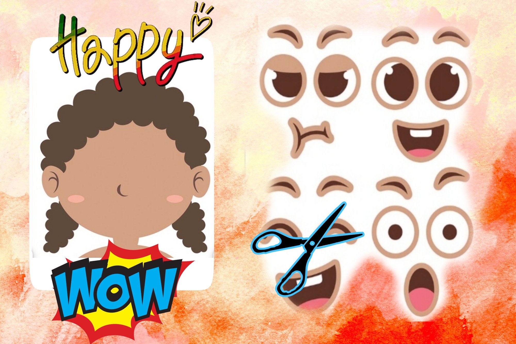 Emotions Activity for Kids Version Printable Toddler Feeling - Etsy