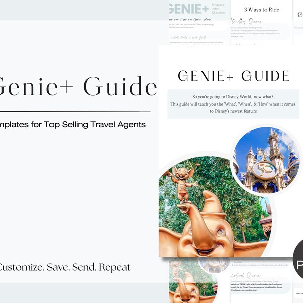 Genie+ Guide- Travel Agent Template/ Genie+  WDW/ Travel Agent Resource for Genie+