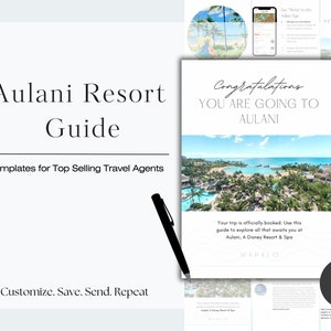 Aulani Vacation Guide, Travel Agent Template