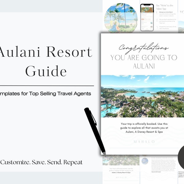 Aulani Vacation Guide, Travel Agent Template