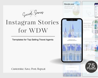 Travel Agent Social Media Stories Template/ Travel Agent Social Media Content WDW/ Instagram Story Templates