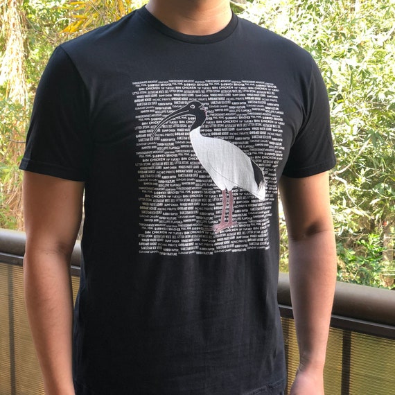 Funny Bin Chicken T-Shirt with Ibis Slang for Australian Bird Lovers