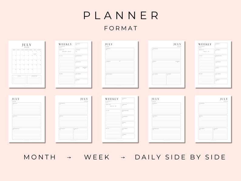 2025-2026 School Year Planner: Printable Digital Pages (PDF Download ...