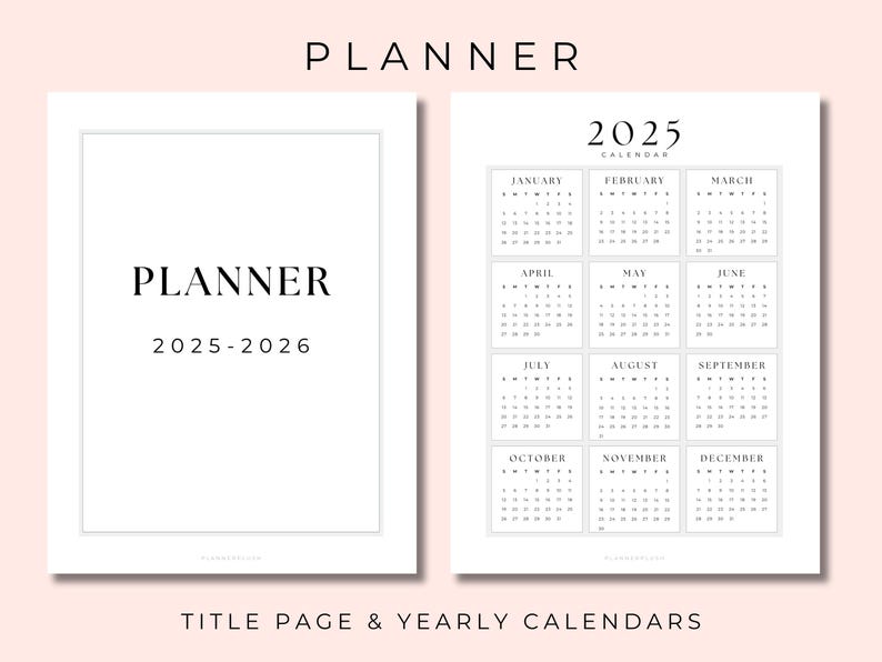 2025-2026 School Year Planner: Printable Digital Pages (PDF Download ...