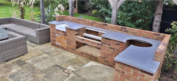 Concrete Garden Worktops Outdoor Worktops BBQ Etsy