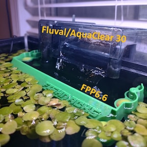 Aquarium Floating Plant Protector (Fishnacks FPP) COMBO, corral, barrier, feeding station PLUS Filter Intake Guard