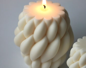 Wellen Kerze | Swirl Candle aus 100% Sojawachs | handgemacht