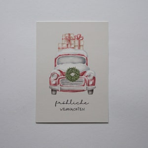 Weihnachtliche Postkarte