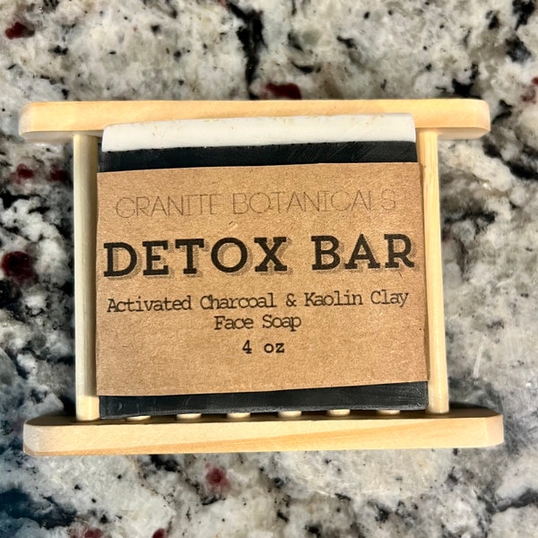 The Detox Bar | Activated Charcoal and Kaolin Clay Face Soap