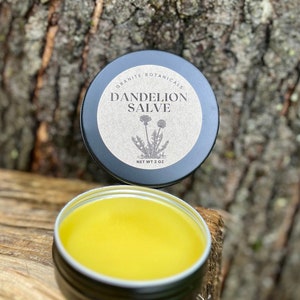 Dandelion Healing Salve | Natural Remedy for Sore Muscles and Skin Healing