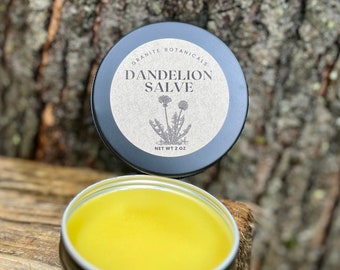 Dandelion Healing Salve | Natural Remedy for Sore Muscles and Skin Healing