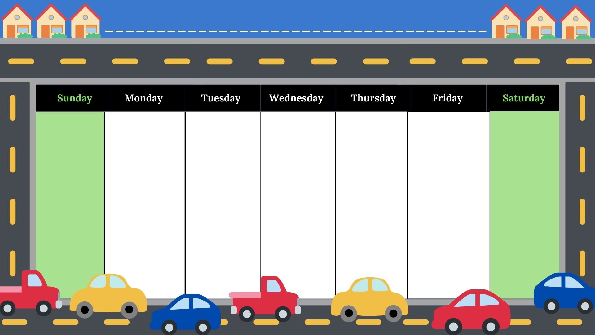 PDF Printable Chore Chart for Young Kids - 7-day Chore Chart Calendar ...
