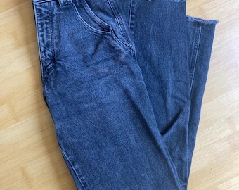 Vintage wrangler black jeans straight leg high rise western