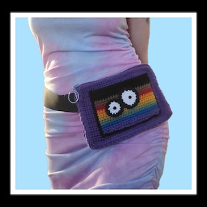 CROCHET PATTERN for Crocheted Pride Flag Fanny Pack
