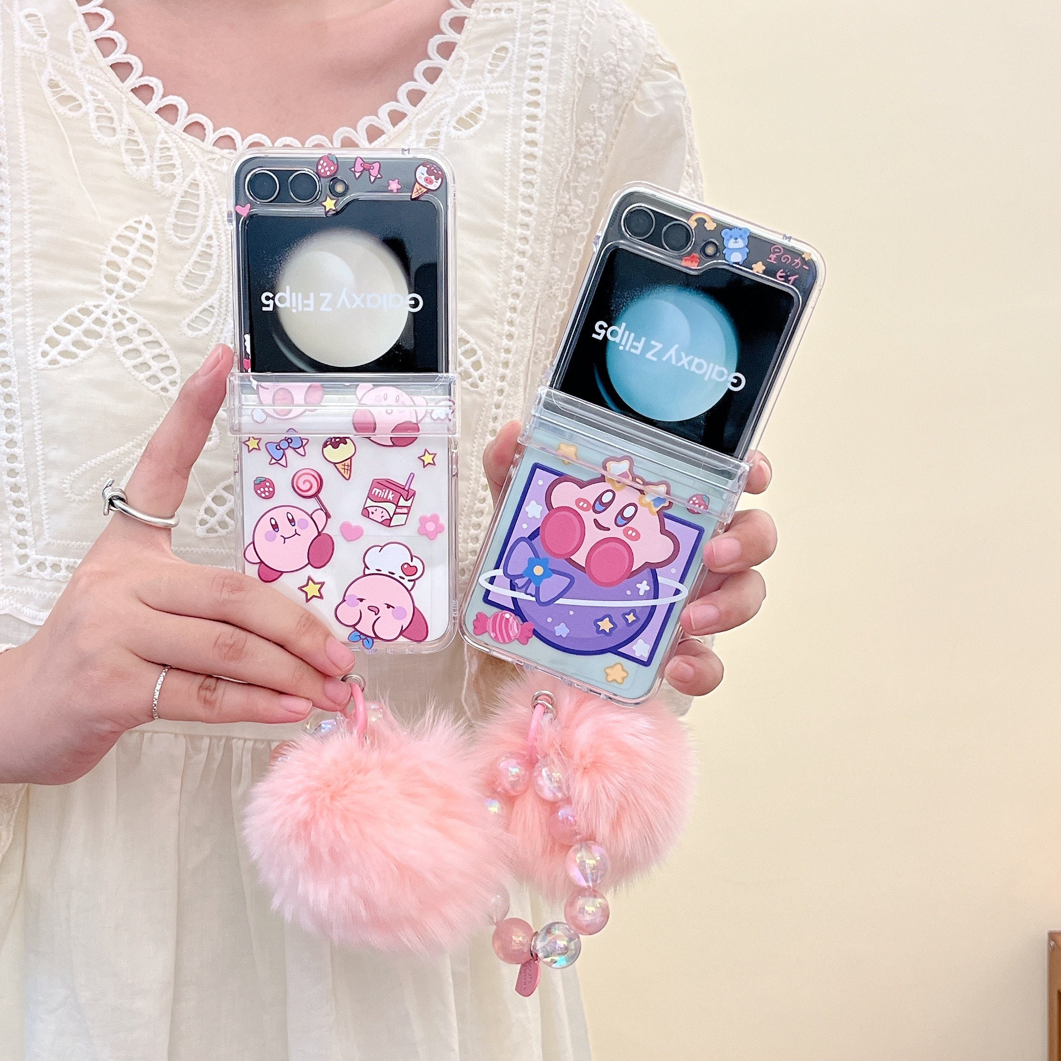 Kirby Samsung Flip 3 Phone Case Cute Kirby Flip 4 Cases - RegisBox